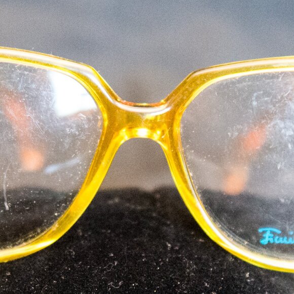 Vintage Emilio Pucci Eyeglasses - Yellow with Red Accents - Picture 1 of 5
